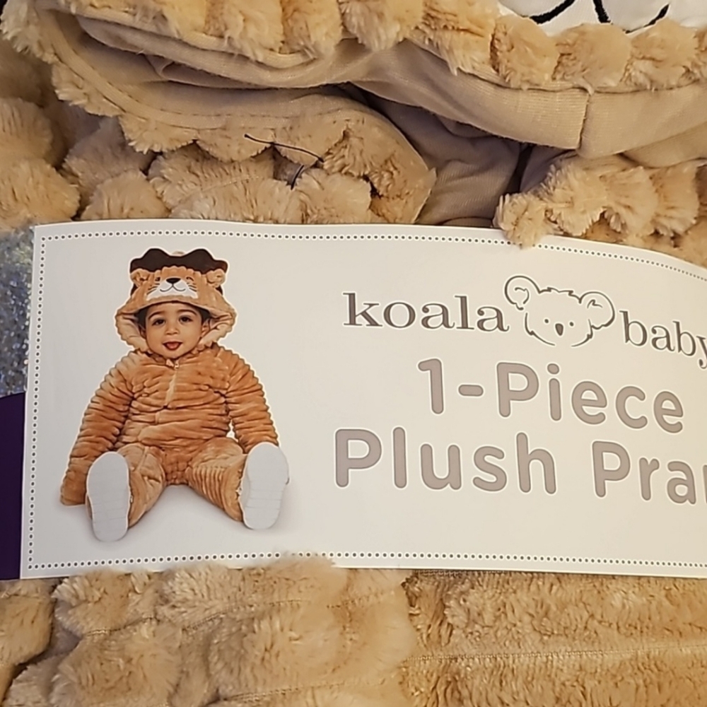 Koala Baby Fleece Jumper blanket sleeper,  nwt Lion - Picture 2 of 4